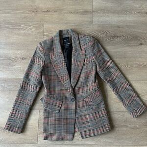 Smythe Plaid Blazer Jacket Sz 4